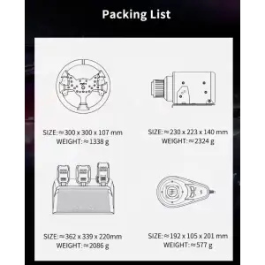 Кермо і педалі, коробка передач PXN-V99 Bundle for PS4/XBOX/Xbox Series X|S/PC (PXN-V99 EU) UA