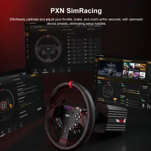 Кермо і педалі PXN VD6 Bundle for PC, 19кн., подв. педалі,кермо WAS 280мм (PXN-VD6 Bundle EU) UA