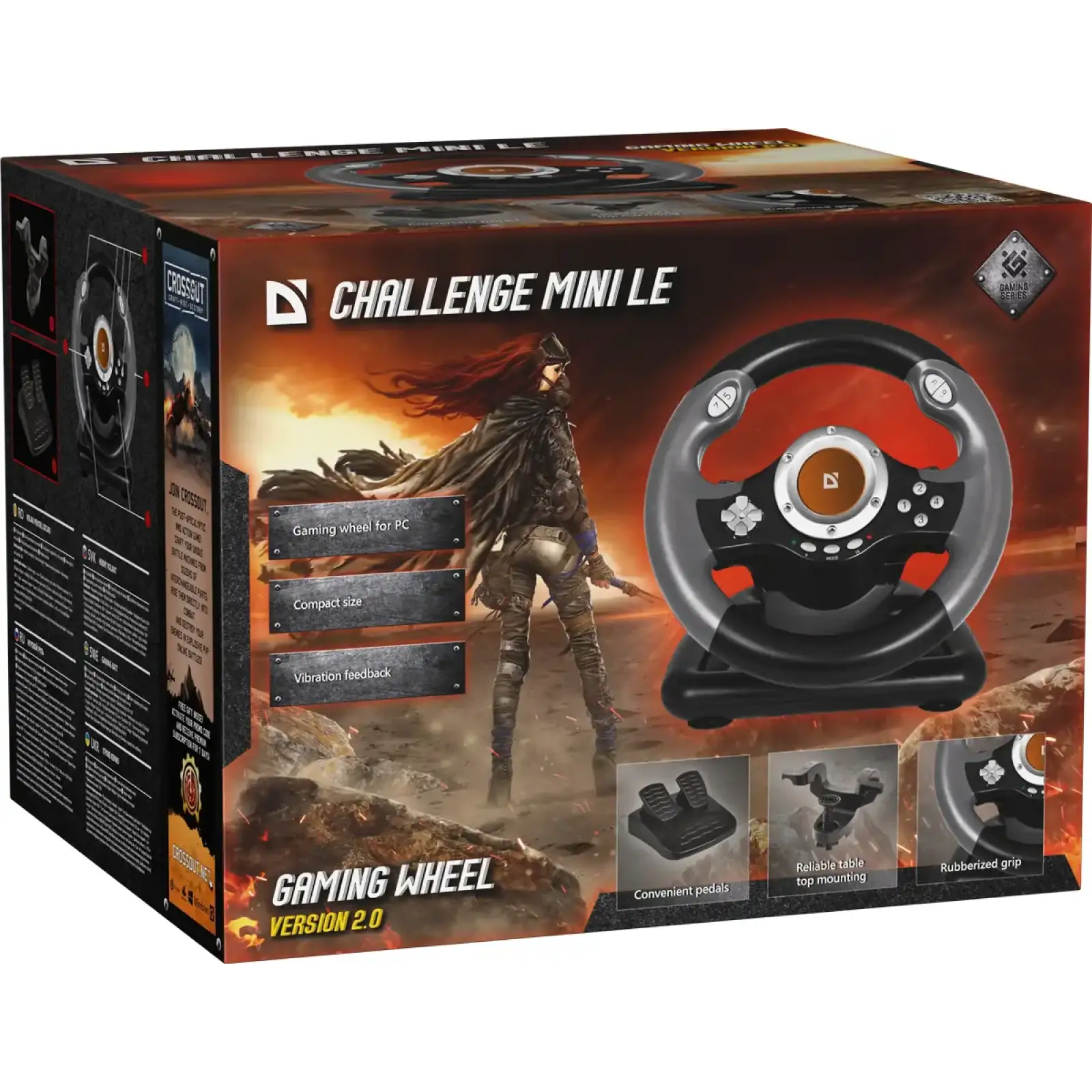 Ігрове кермо Defender Challenge Mini, USB (64351) UA