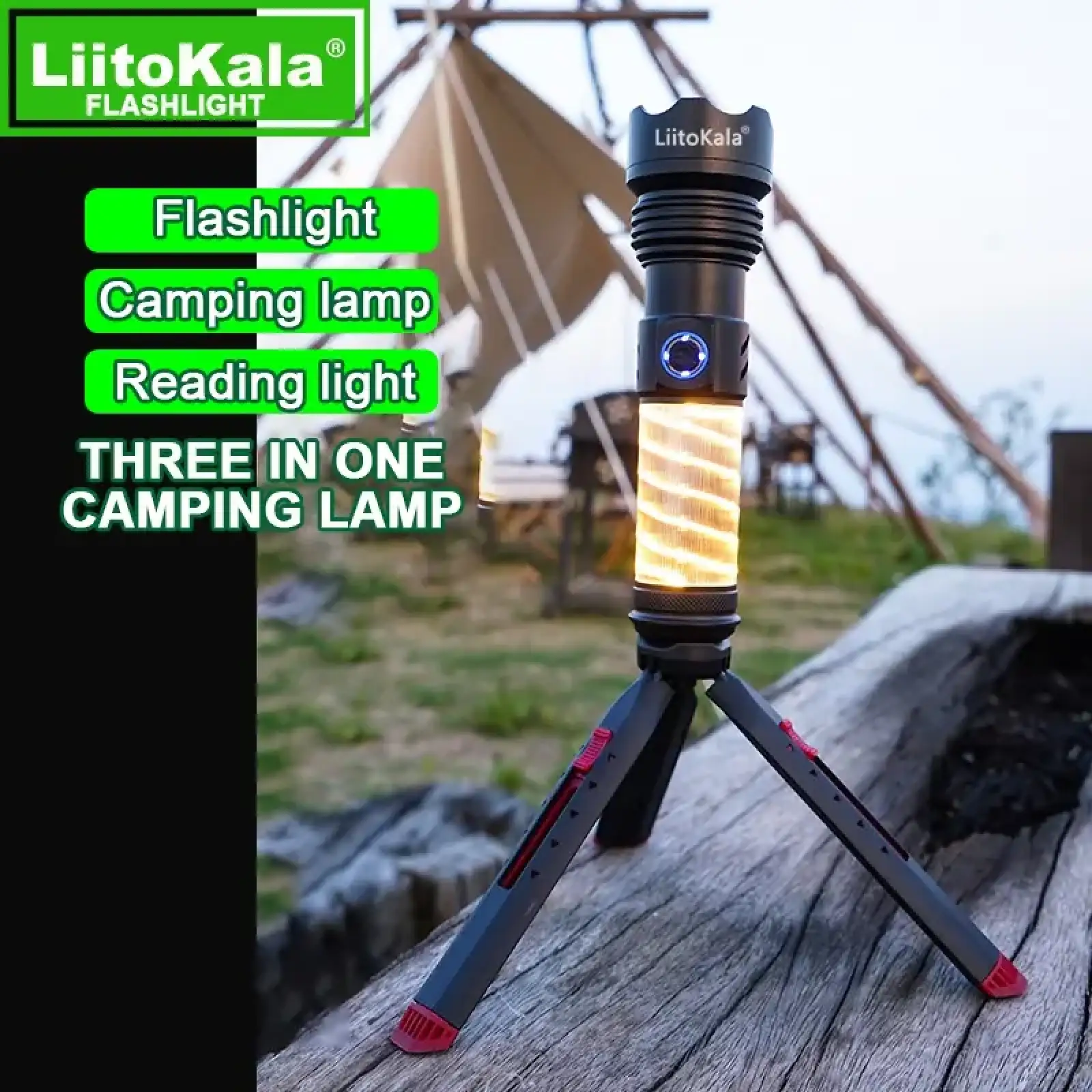 Ліхтар-лампа для кемпінгу LiitoKala LF-Y30 UA