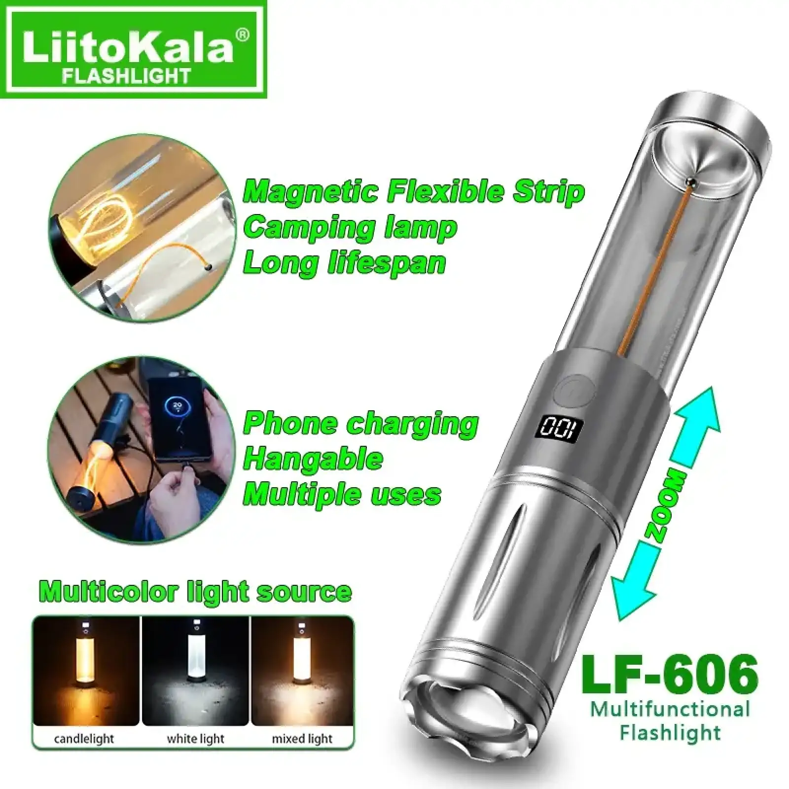 Ліхтар LiitoKala LF-606 UA