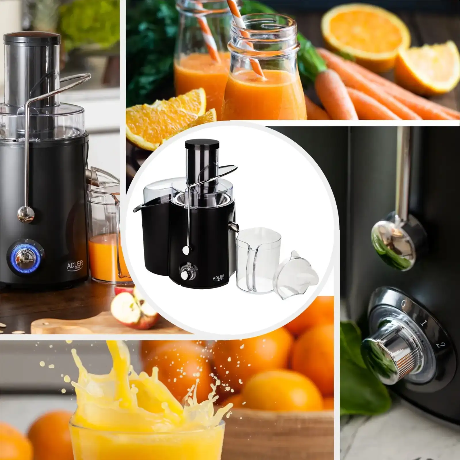 Соковитискач Adler AD 4127 black (AD4127) UA