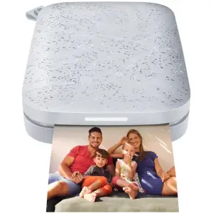 Фотопринтер портативний HP Sprocket White (2"x3",313x400dpi,Zink, 64MB,Bluetooth, колір білий) (HPISPW) UA
