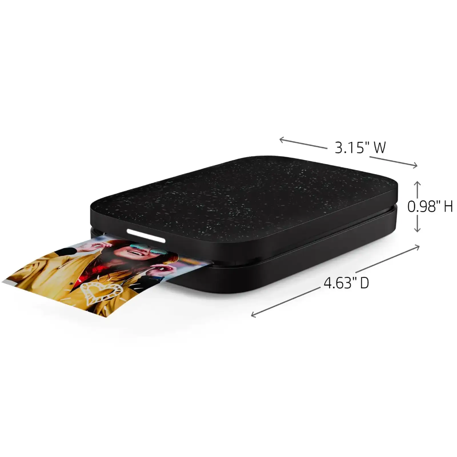 Фотопринтер портативний HP Sprocket Black (2
