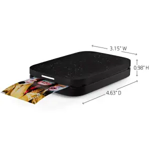 Фотопринтер портативний HP Sprocket Black (2