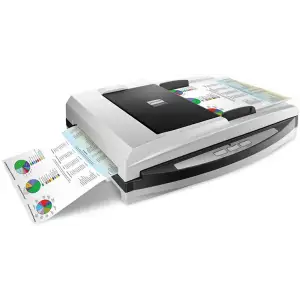 Сканер А4 Plustek SmartOffice PL4080 (1200 dpi, 48 bit, 40 стор/хв,LED, DADF, планшетний, потоковий) (0283TS) UA