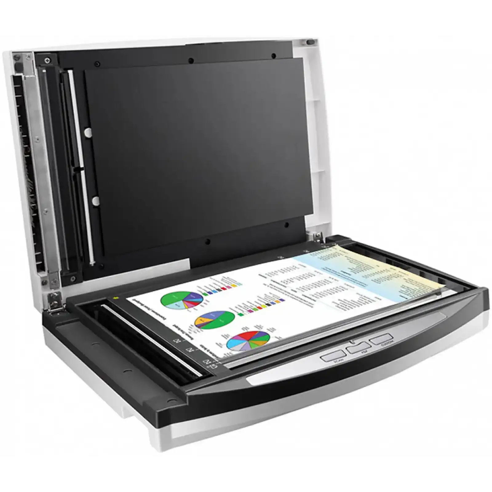 Сканер А4 Plustek SmartOffice PL4080 (1200 dpi, 48 bit, 40 стор/хв,LED, DADF, планшетний, потоковий) (0283TS) UA