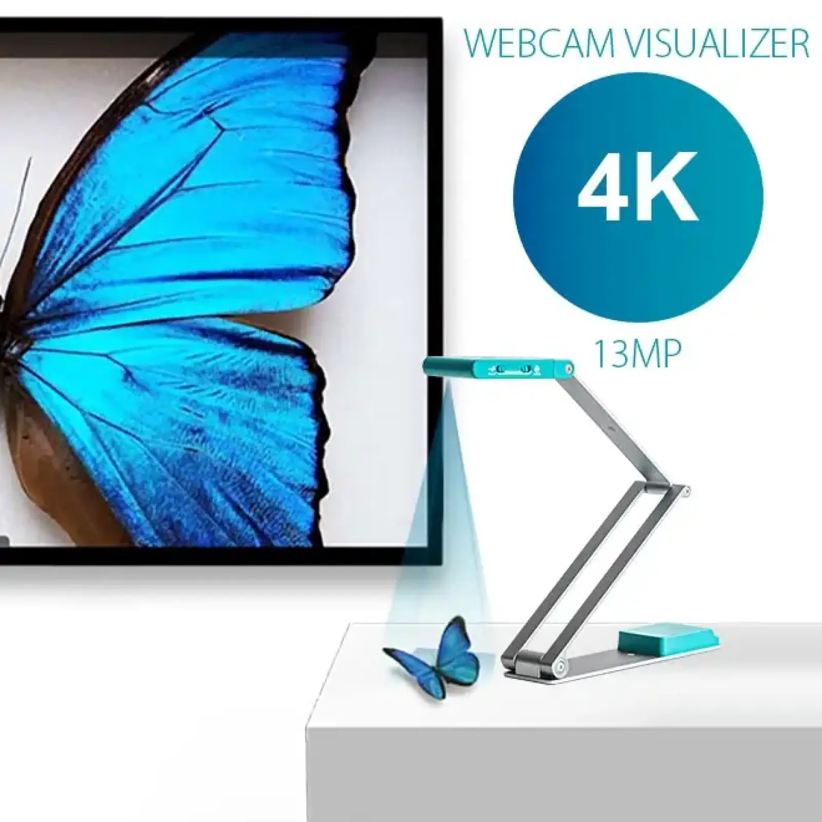 Сканер A3 Canon IRIScan Visualizer 7 (13MP 4K UltraHD MIC 4-in-1 USB книжковий блакитний) (464412/4430V326) UA