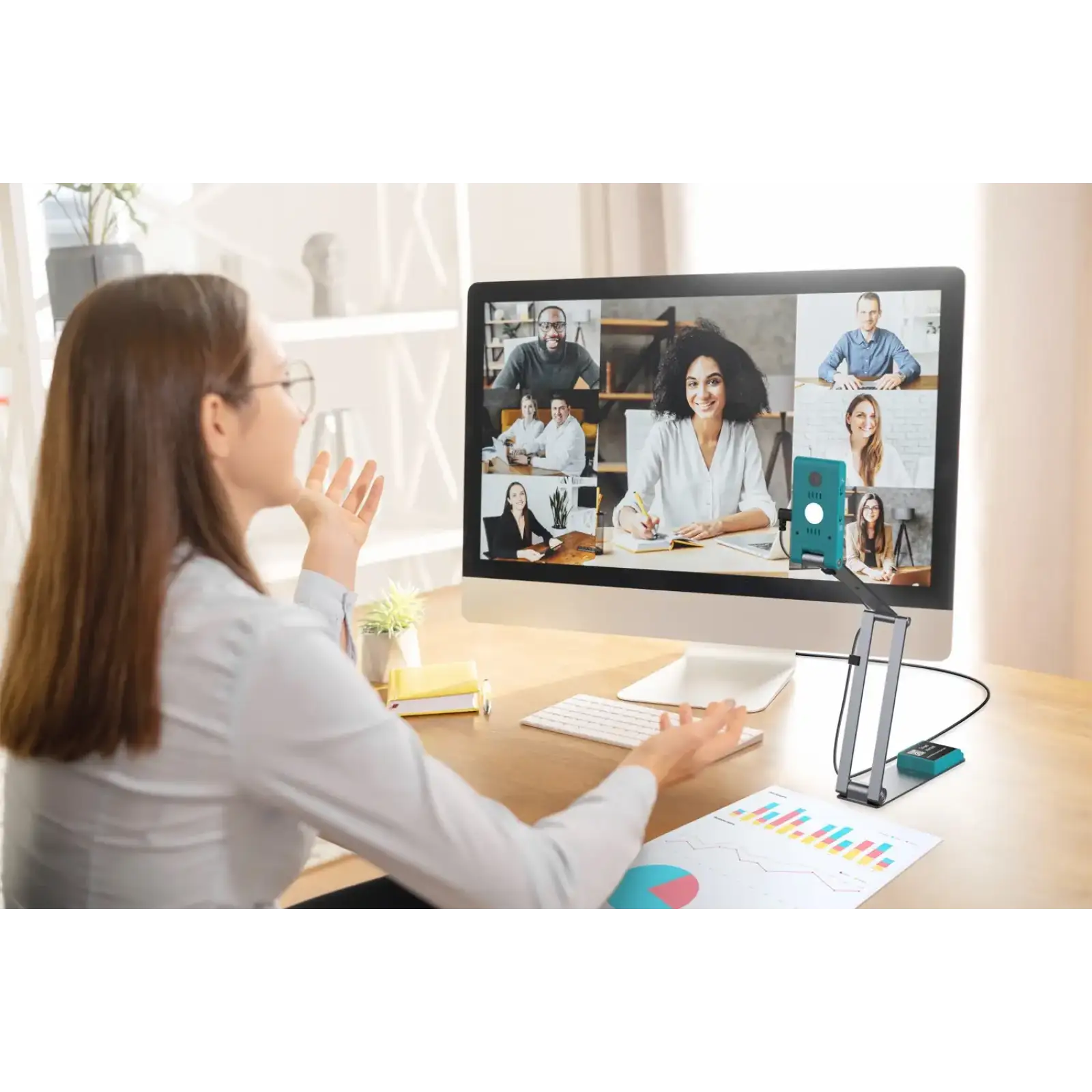 Сканер A3 Canon IRIScan Visualizer 7 (13MP 4K UltraHD MIC 4-in-1 USB книжковий блакитний) (464412/4430V326) UA