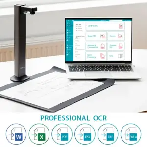 Сканер A3 Canon IRIScan Desk 7 Pro (85MP, 600dpi, 4912x3680, 4K Camera, USB, книжковий, чорний) (464415/4430V330) UA