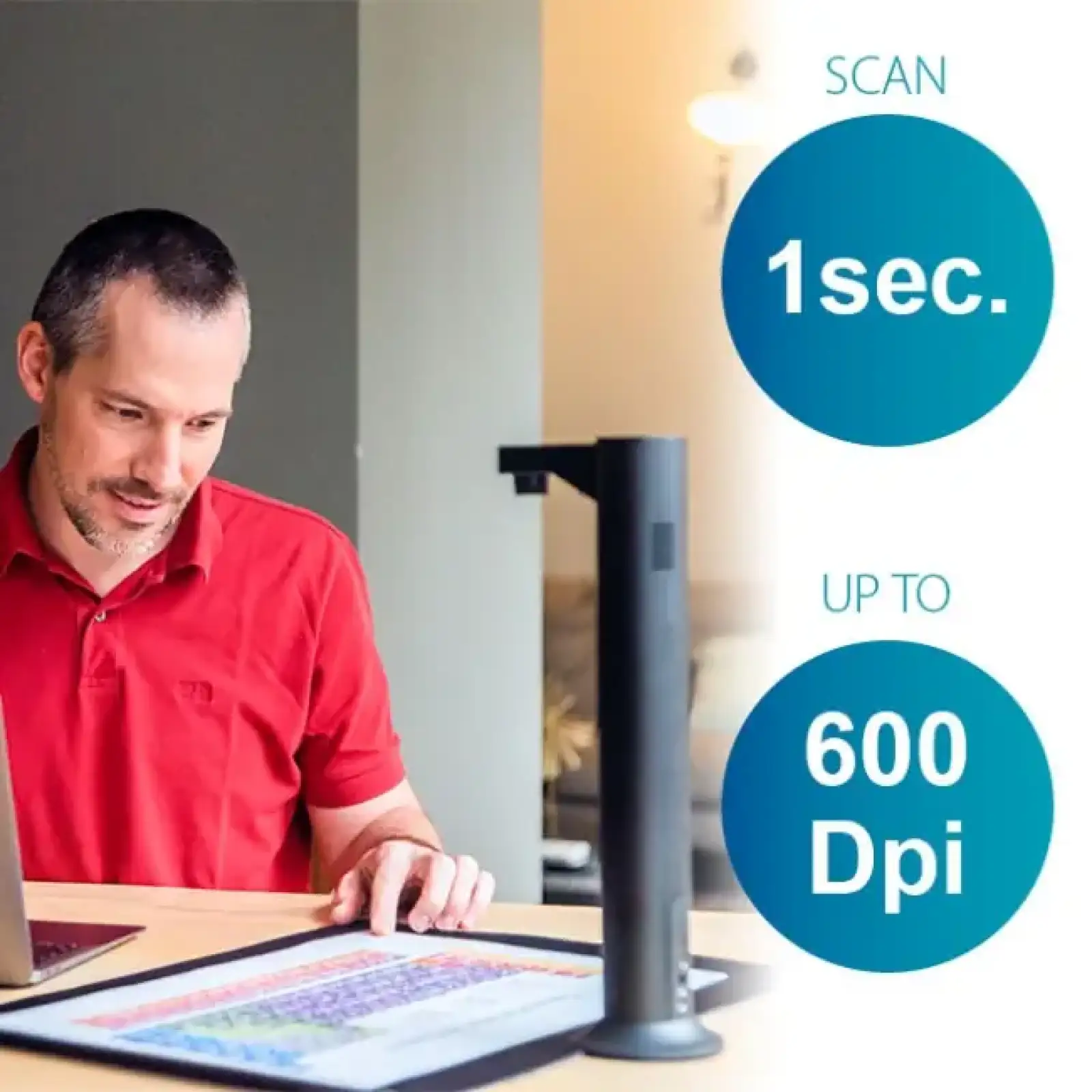 Сканер A3 Canon IRIScan Desk 7 Business (85MP, 600dpi, 5696x4272, 4K Camera, USB, книжковий, чорний) (464416/4430V331) UA