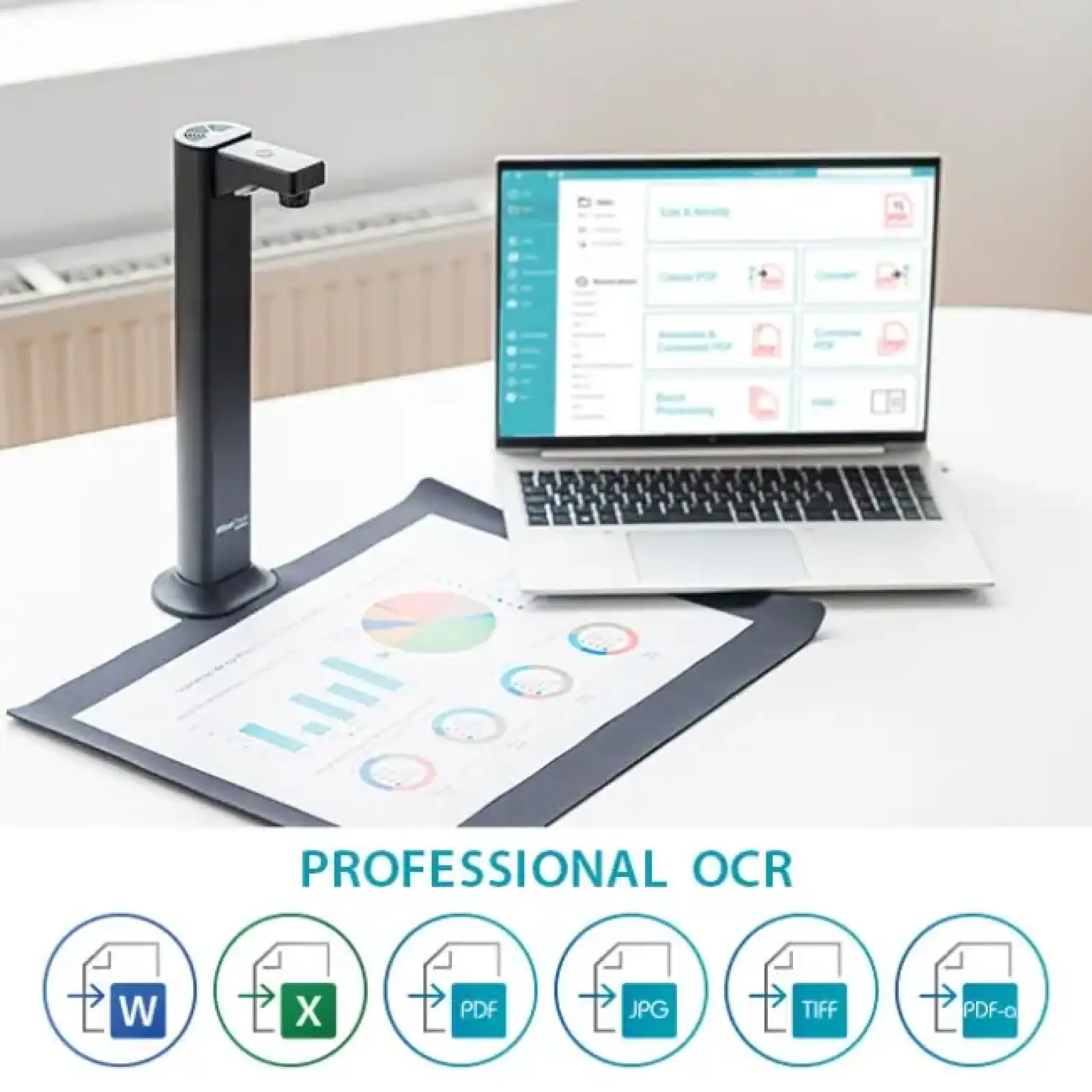 Сканер A3 Canon IRIScan Desk 7 Business (85MP, 600dpi, 5696x4272, 4K Camera, USB, книжковий, чорний) (464416/4430V331) UA
