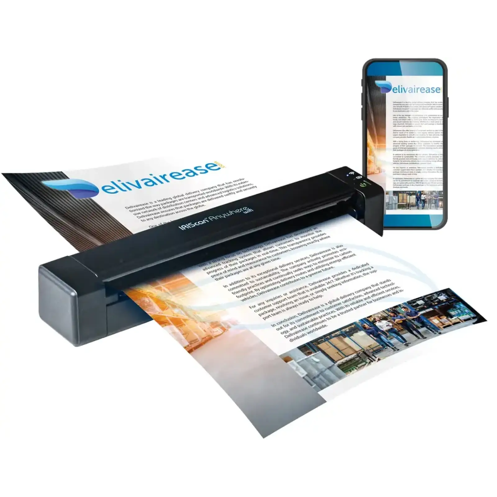Сканер A4 Canon IRIScan Anywhere 6 WIFI Simplex (1200dpi 15стор/хв USB microSD мобільний чорний) (461855) UA