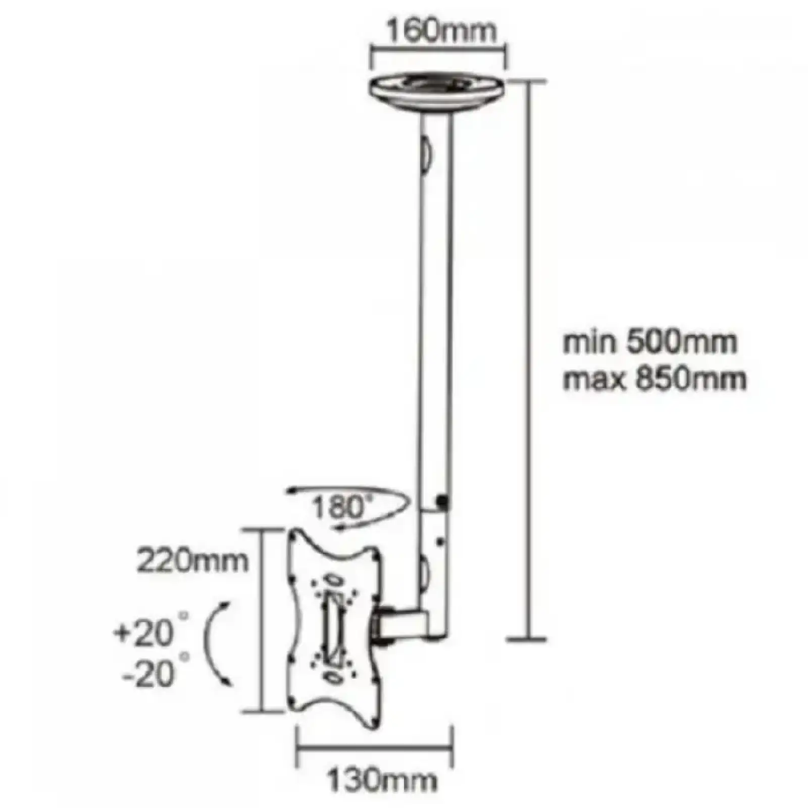 Кронштейн стельовий для ТВ ITECHmount CELB 202R UA