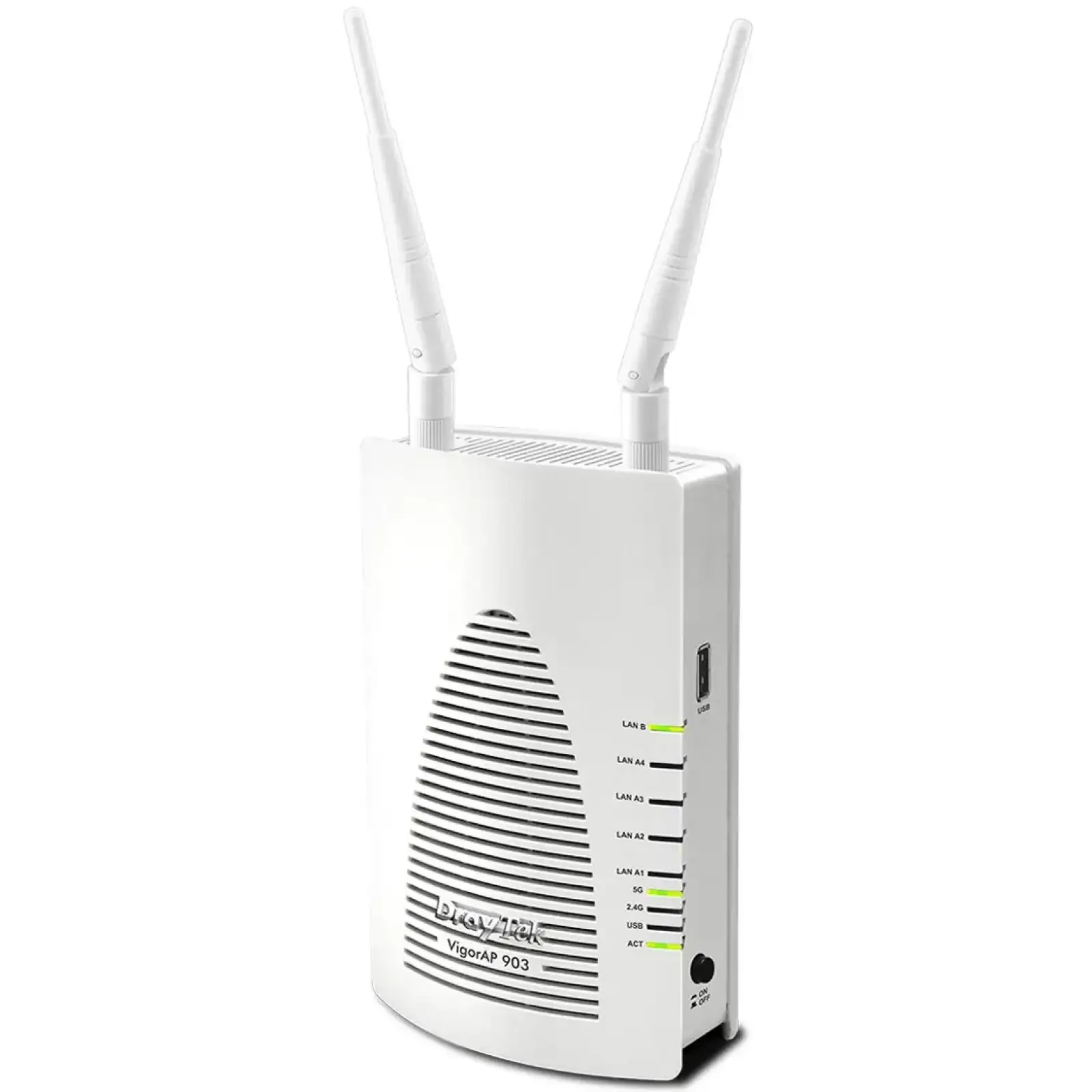 Точка доступу DrayTek Vigor AP 903, FAT AP, PoE, 5 LAN GbE, 1 USB 2.0, WiFi Dual Band 802.11n 400Mb (VigorAP 903) UA