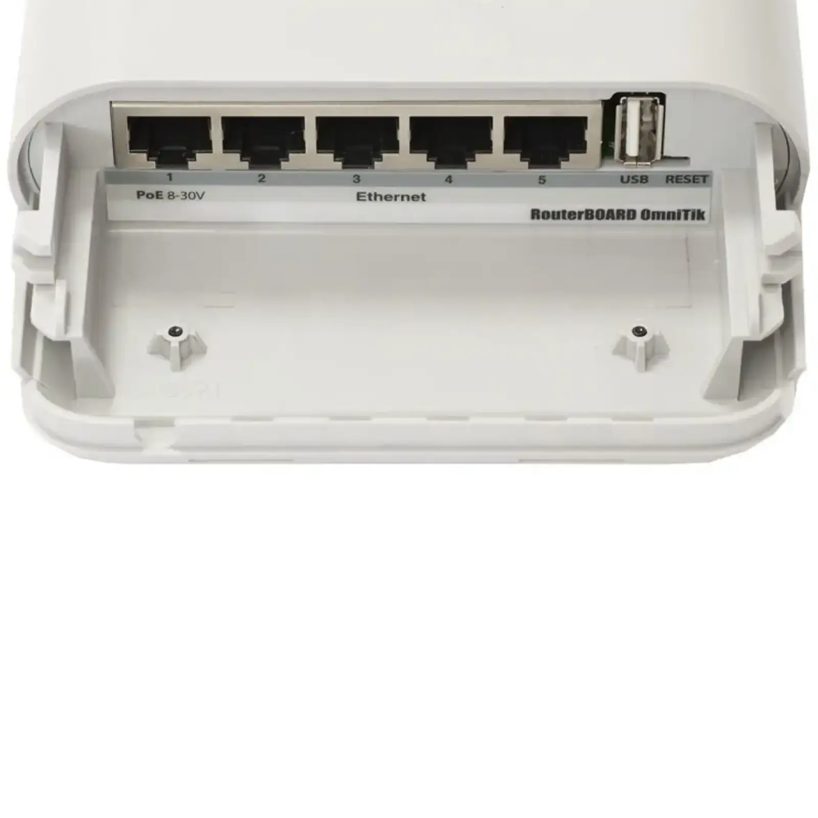 Точка доступу Mikrotik RB OmniTIK 5HnD, 7.5dBi Integrated AP, 5Ghz Dual chain, 5xEthern (RBOmniTikU-5HND) UA
