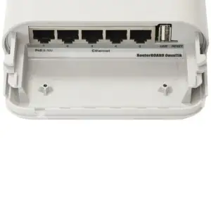 Точка доступу Mikrotik RB OmniTIK 5HnD, 7.5dBi Integrated AP, 5Ghz Dual chain, 5xEthern (RBOmniTikU-5HND) UA