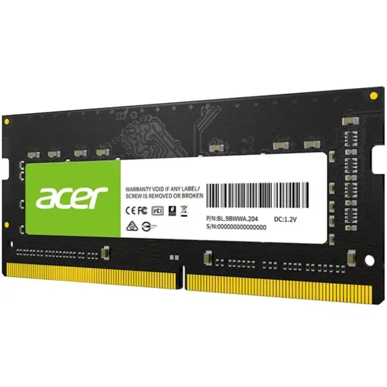 Модуль пам'яті SoDIMM 16Gb DDR4 3200 MHz Acer SD100, Retail (BL.9BWWA.213) UA