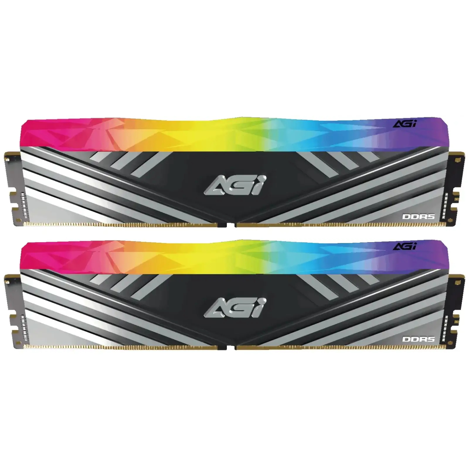 Модуль памяти AGI 32 GB (2x16GB) DDR5 6000 MHz TurboSprint RGB Black (AGI6CSJ16UD858-DC) UA