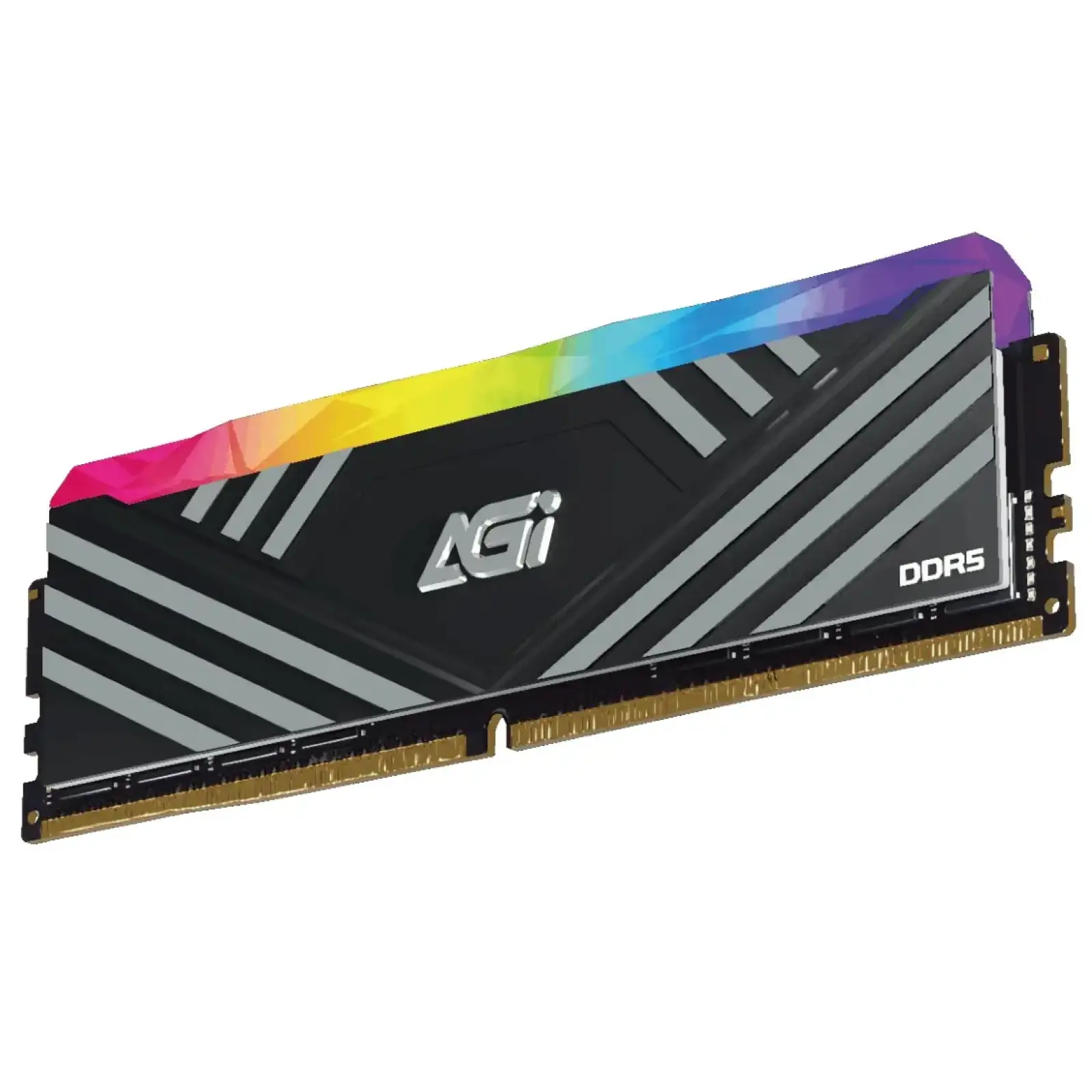 Модуль памяти AGI 32 GB (2x16GB) DDR5 6000 MHz TurboSprint RGB Black (AGI6CSJ16UD858-DC) UA