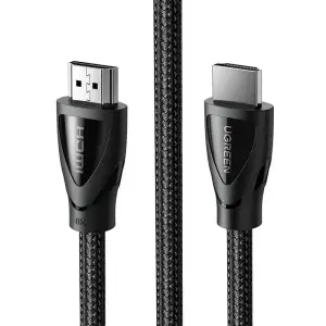 Кабель HDMI M - M, 3.0 м, V2.1 With Braid 8K@60Hz/4K@120Hz, HD140 UGREEN Чорний (80404) UA