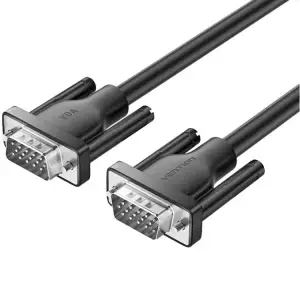 Кабель VGA 15M-15M, 3.0 м, чорний Vention (A15BI) UA