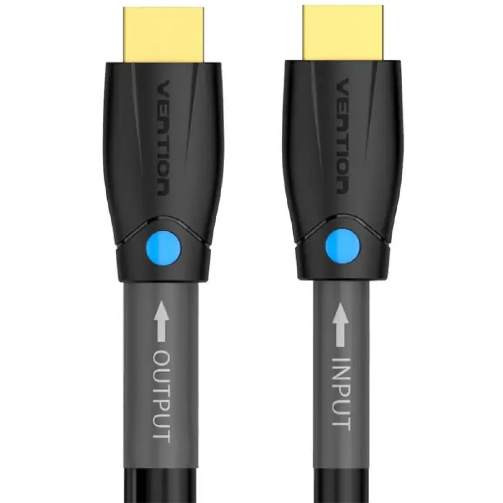 Кабель HDMI M - M, 8.0 м, V2.0, Engineering 4K 60Гц 18Gbps HD 7.1 PVC Black Vention (AAMBK) UA