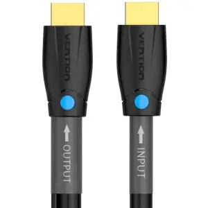 Кабель HDMI M - M, 8.0 м, V2.0, Engineering 4K 60Гц 18Gbps HD 7.1 PVC Black Vention (AAMBK) UA