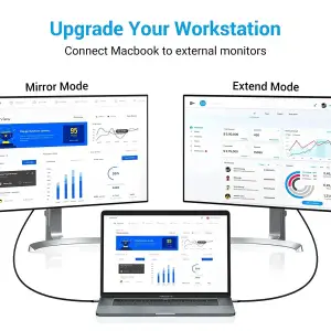 Кабель USB 3.1 Type-C M - HDMI M, 2.0m v.2.0 4K 60Hz Aluminum Alloy Type чорний Vention (CRBBH) UA