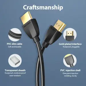 Кабель HDMI M - M, 3.0 м, V2.0, 4K 60Гц PVC Vention (AAIBI) UA