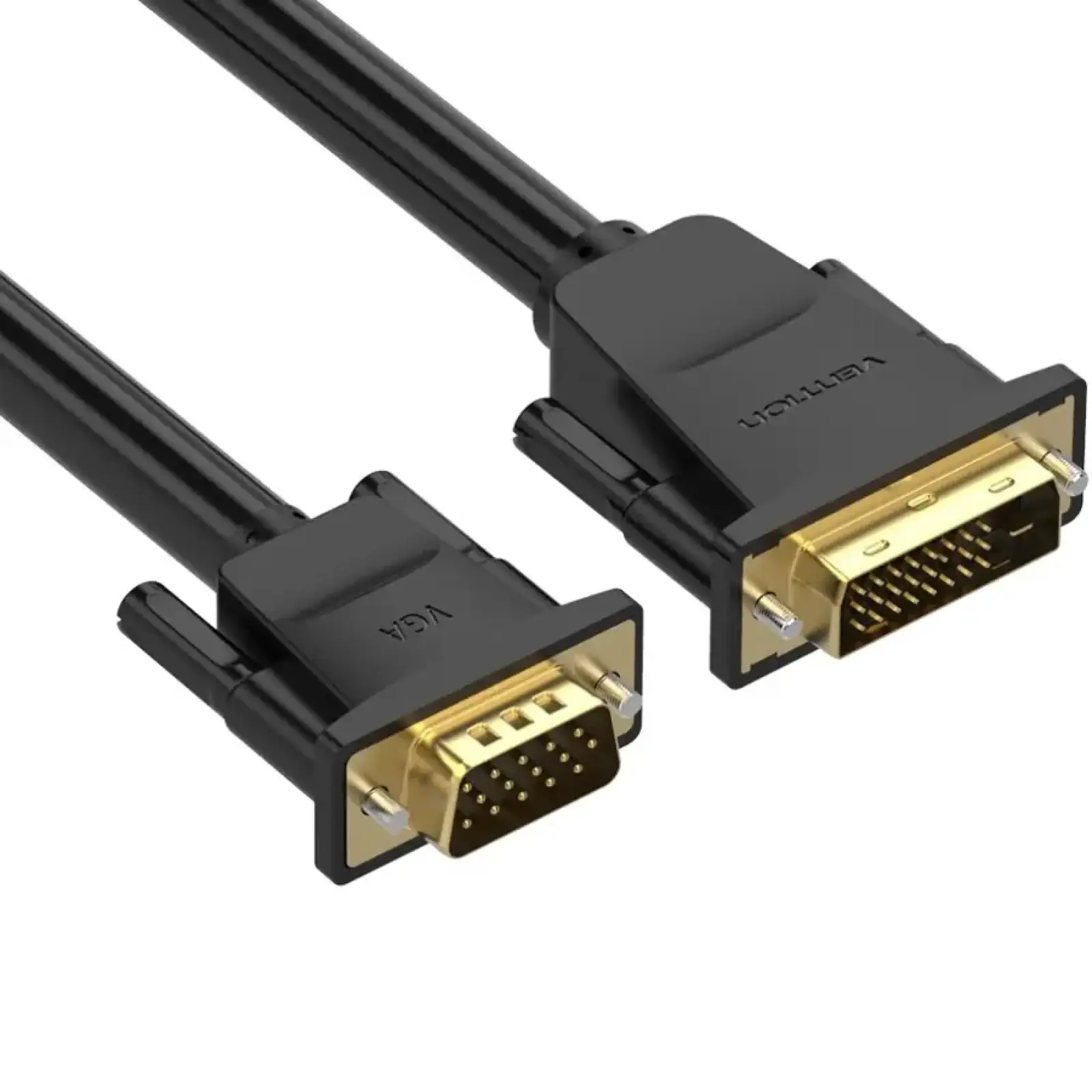 Кабель DVI M (24+1) - VGA M, 1.5 м, чорний Vention (EABBG) UA