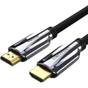 Кабель HDMI M - M, 3.0м, V2.1, 8K 60Гц обплетення, чорний Vention (AALBI) UA