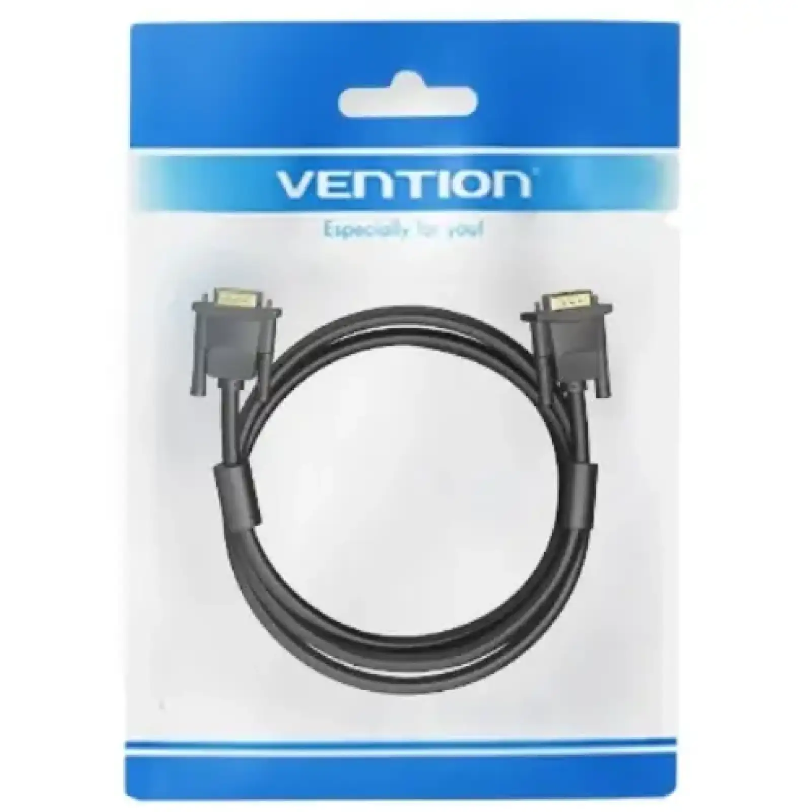Кабель VGA 15M-15M, 1.0 м, з ферритами, чорний Vention (DAEBF) UA