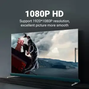 Кабель VGA 15M-15M, 1.0 м, з ферритами, чорний Vention (DAEBF) UA