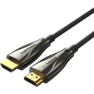 Кабель HDMI M - M, 60.0 м, V2.0, Optical 4K 60Гц zinc alloy black Vention (ALABAE) UA