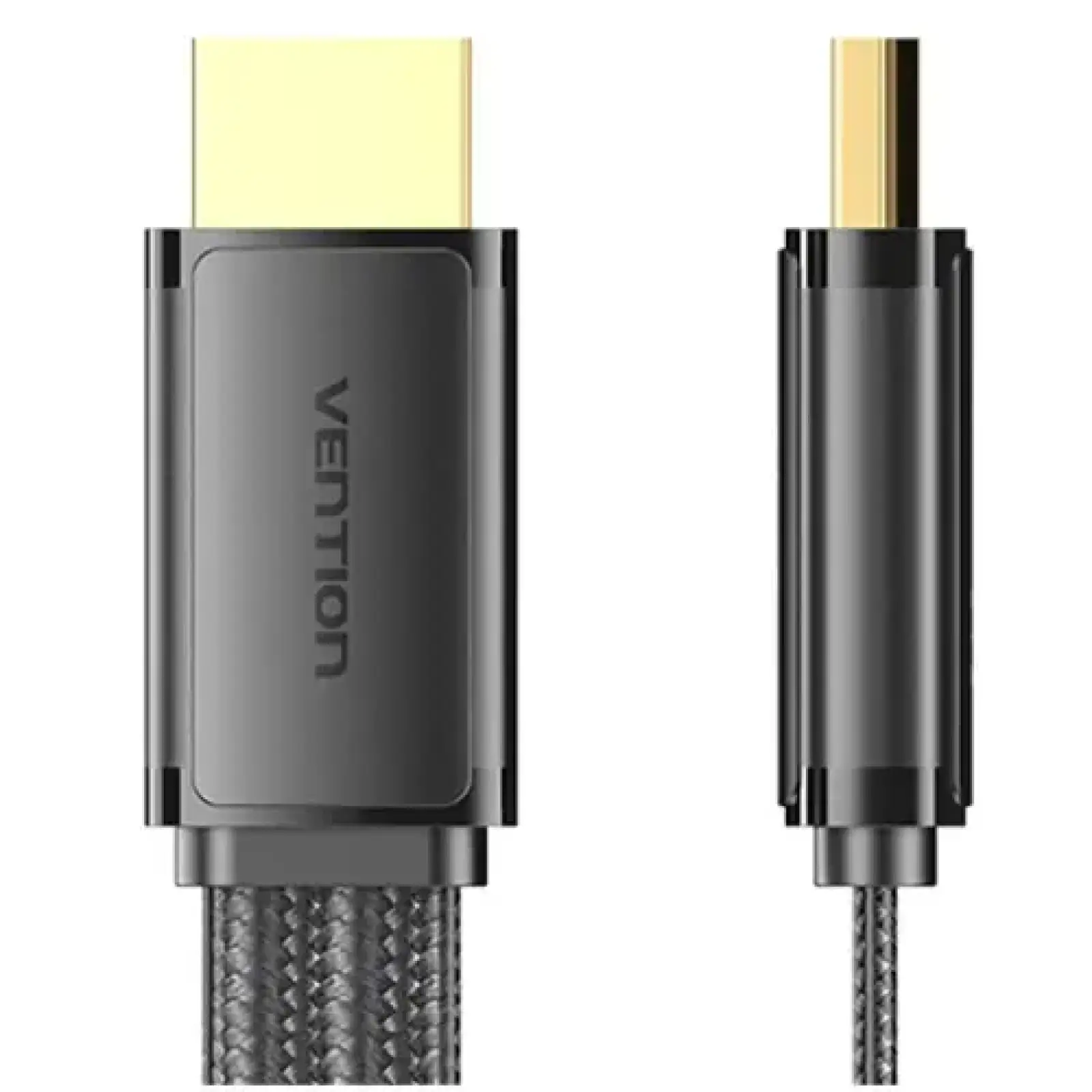Кабель HDMI M - M, 2.0 м, V2.1, 8K 60Гц, плаский з обплетенням, Vention (ALKBH) UA