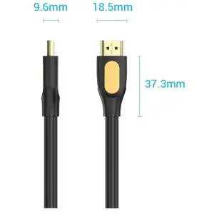 Кабель HDMI M - M, 5.0 м, V2.0, 4K 60Гц, PVC type, чорний, Vention (ALIBJ) UA