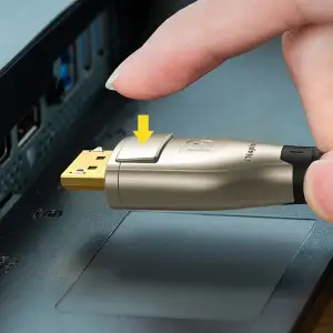 Кабель DisplayPort M - M 3.0 м, V1.4 8K Zinc Alloy Shell DP112 чорний UGREEN (60844) UA