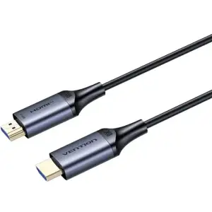 Кабель HDMI M - M, 40.0м, V2.1, Optical 8K 60Гц 48Gbps Aluminum Alloy, сірий Vention (ALTHV) UA