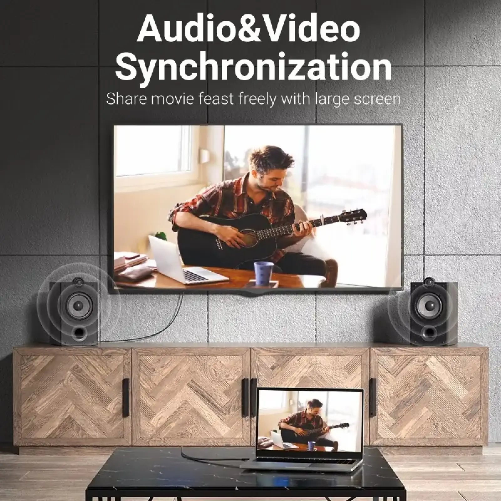 Кабель HDMI M - M, 1.0 м, V2.0, 4K 60Гц PVC сірий Vention (ALEHF) UA