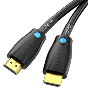 Кабель HDMI M - M, 10.0 м, V2.0, Engineering 4K 60Гц 18Gbps HD 7.1 PVC Black Vention (AAMBL) UA