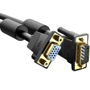 Кабель VGA 15M-15M F, 5.0 м, чорний Vention (DAGBJ) UA
