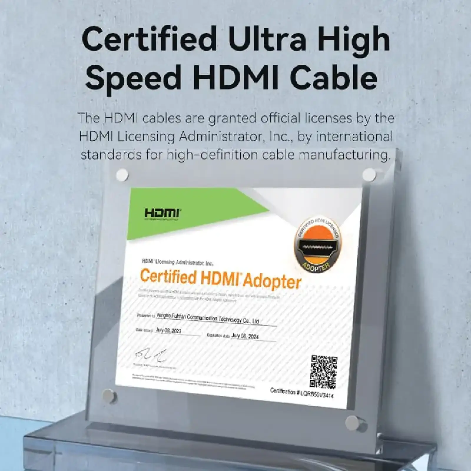 Кабель HDMI M - M, 1.5м, V2.0, 4K 60Гц, Gold-Plated, PVC Vention (VAA-M02-B150) UA