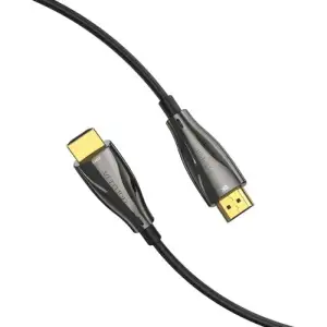 Кабель HDMI M - M, 60.0 м, V2.1, Optical 8K 60Гц 48Gbps Dolby 7.1 TPE Black Zinc Alloy Type Vention (ALBBAE) UA
