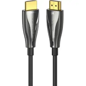 Кабель HDMI M - M, 60.0 м, V2.1, Optical 8K 60Гц 48Gbps Dolby 7.1 TPE Black Zinc Alloy Type Vention (ALBBAE) UA