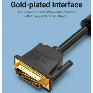 Кабель DVI (24+5) M - VGA M, 3м чорний Vention (EACBI) UA