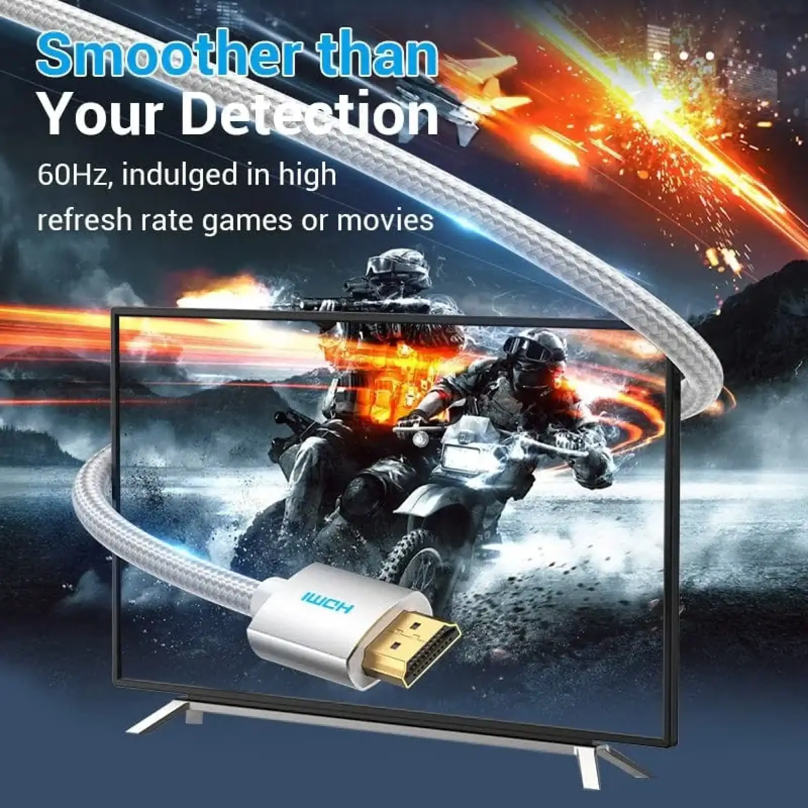 Кабель HDMI M - M, 1.0м, V2.0, 4K 60Гц, обплетення, Aluminum Alloy Type сірий Vention (AABIF) UA