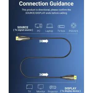 Кабель HDMI M - M, 50.0 м, V2.0, Optical 4K 60Гц 18Gbps Dolby 7.1 PVC Black Zinc Alloy Vention (ALABX) UA
