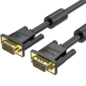 Кабель VGA 15M-15M, 8.0м, з ферритами, чорний Vention (DAEBK) UA