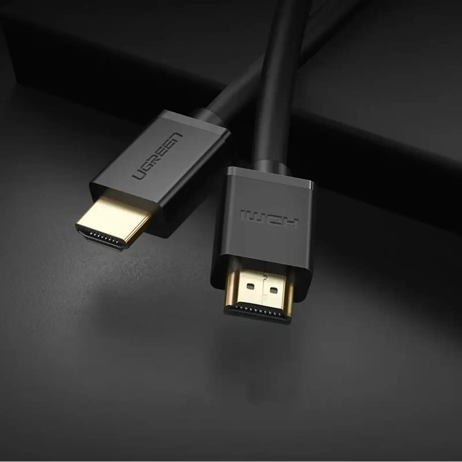 Кабель HDMI M - M, 1.0 м, V2.0 Cafule 4K, HD104 UGREEN Чорний (10106) UA